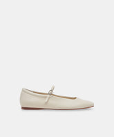 REYES BALLET FLATS IVORY LEATHER