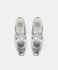 YONO SNEAKERS SILVER DISTRESSED LEATHER
