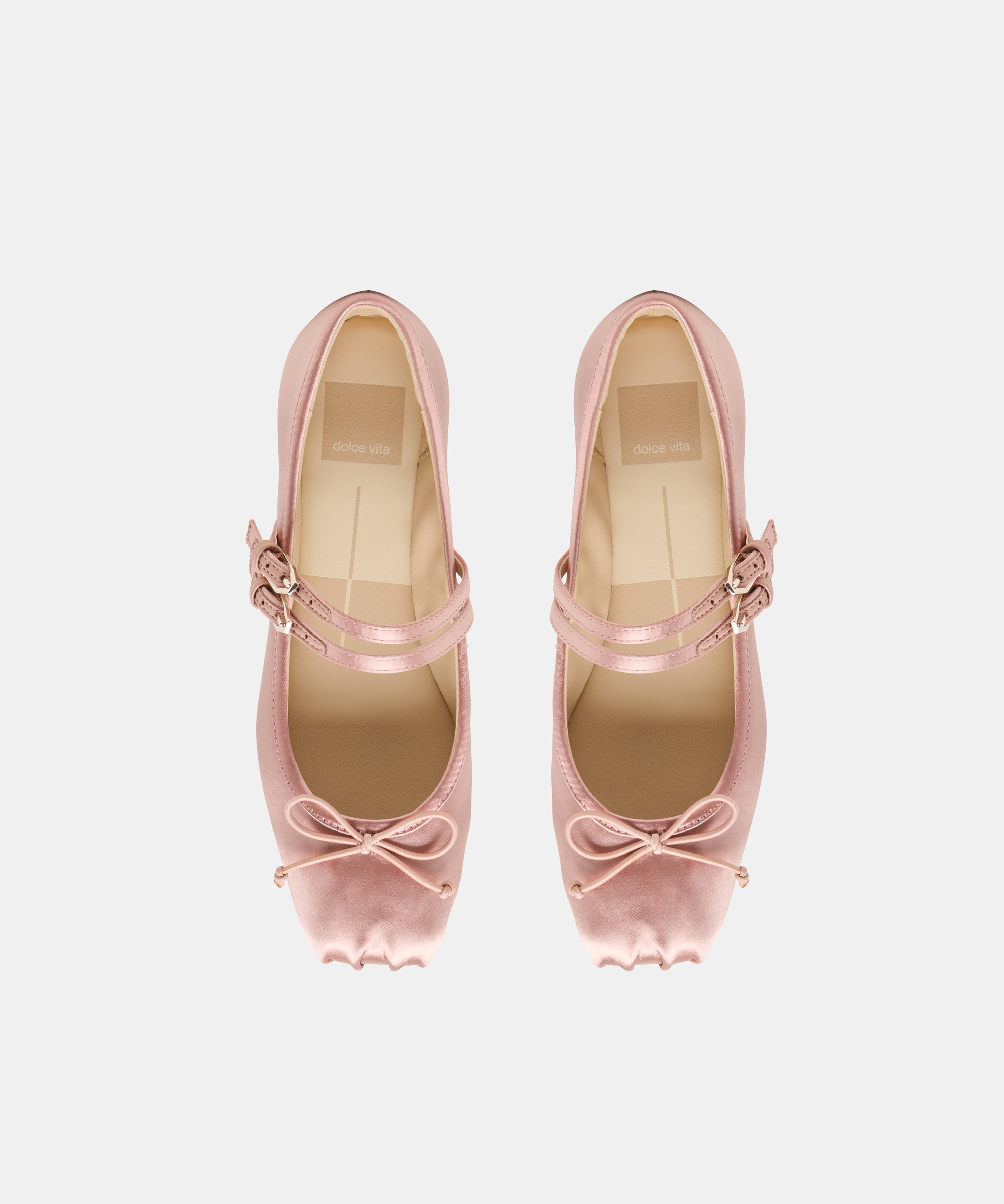 GIBSEN BALLET FLATS BLUSH SATIN