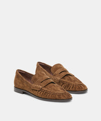 BAXEN LOAFERS CHESTNUT SUEDE