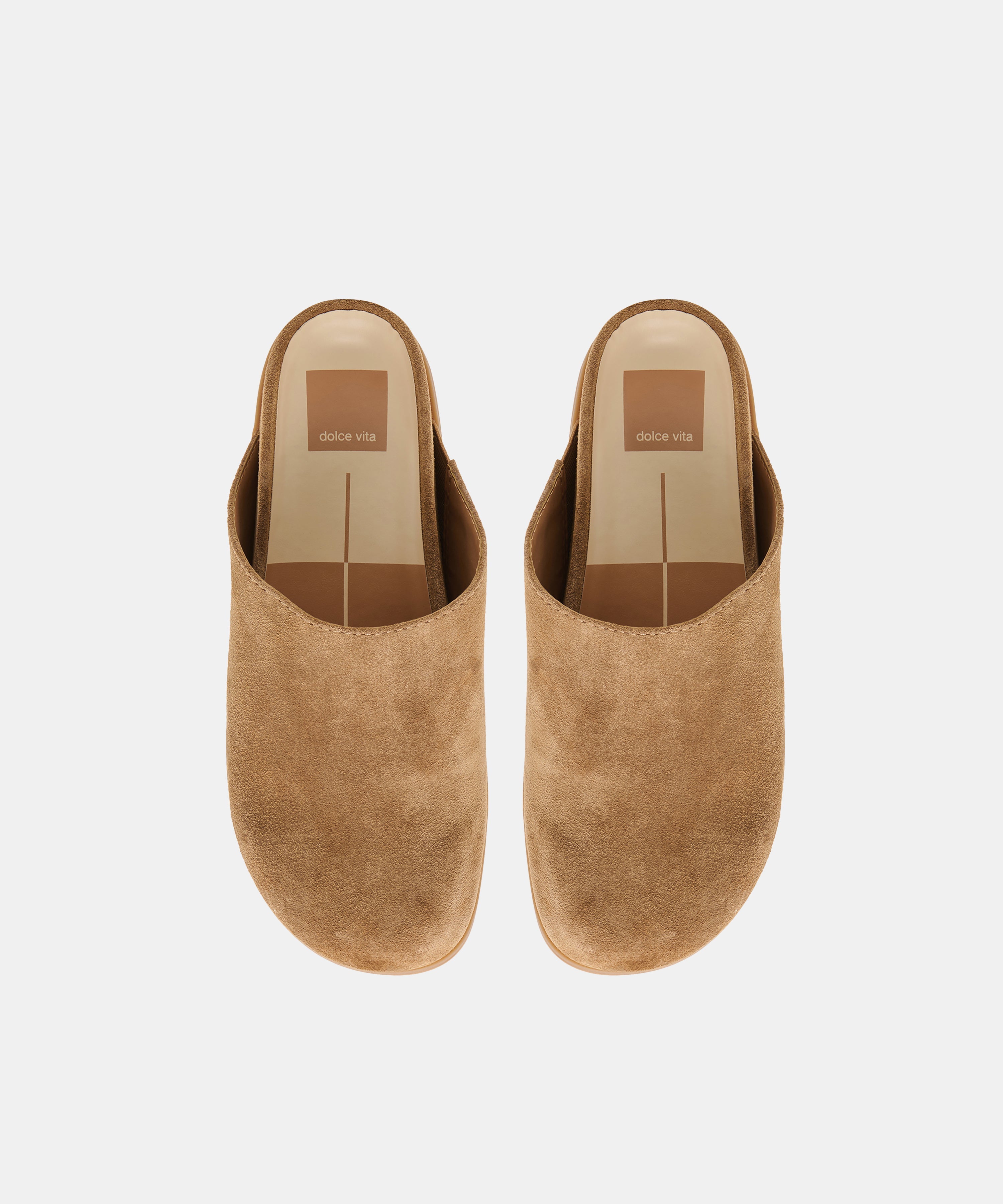 JONEY FLATS LT BROWN SUEDE