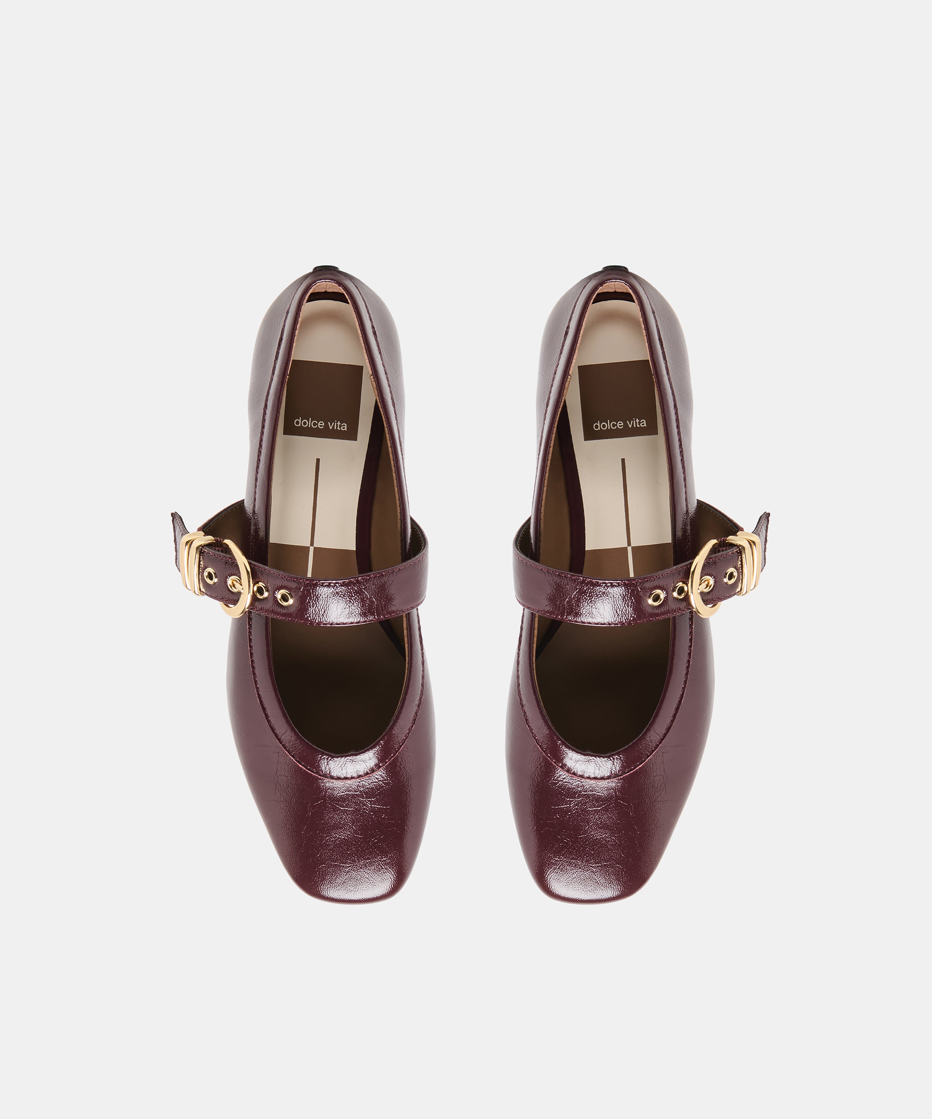 MIKEL BALLET FLATS PLUM LEATHER