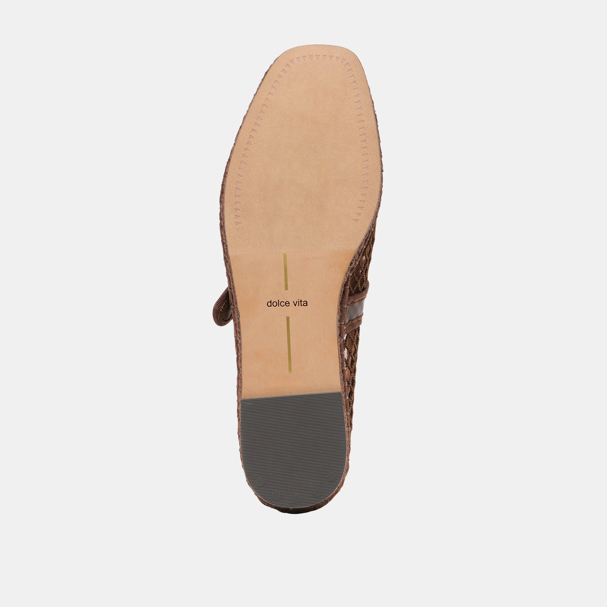MILIE FLATS CHOCOLATE WOVEN MESH